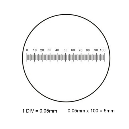 0.05尺形目镜尺5/100